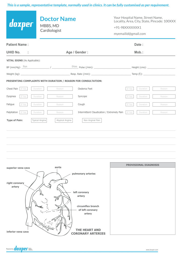 Doxper Cardiology Sample Template Carousel